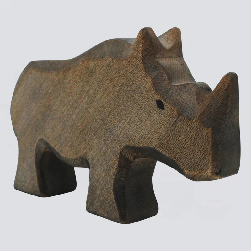 Holzwald Holzfigur Nashorn
