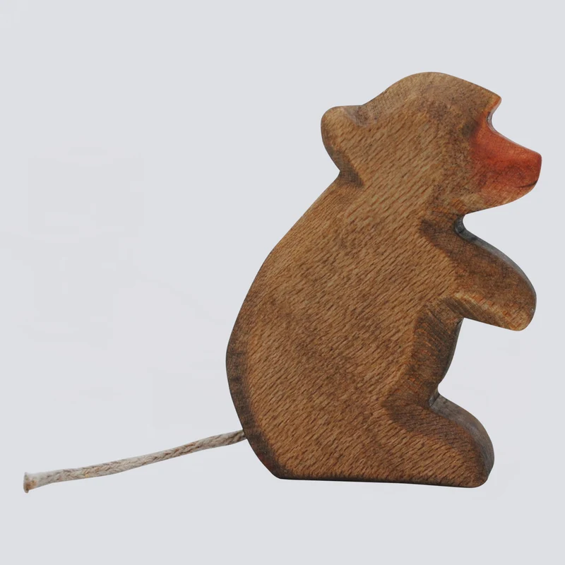 Holzwald Holzfigur Pavian