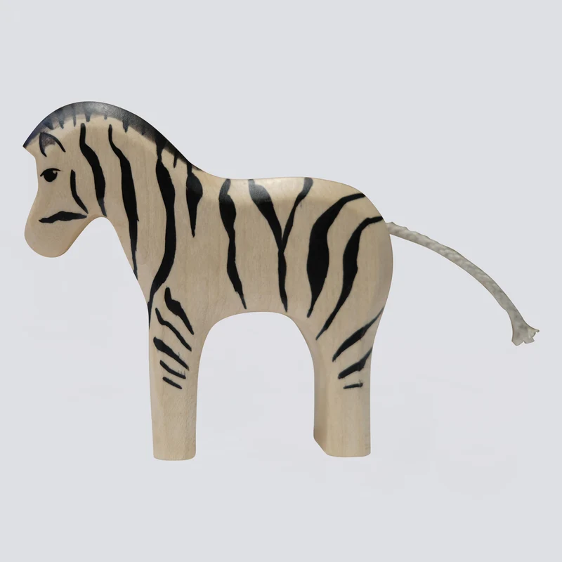 Holzwald Holzfigur Zebra klein