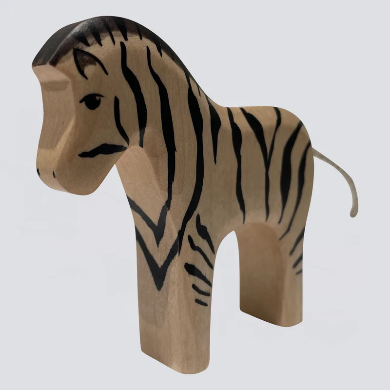 Holzwald Holzfigur Zebra klein