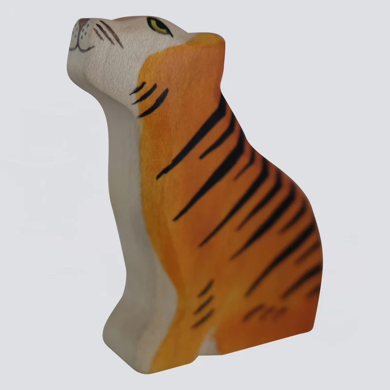 Holzwald Holzfigur Tiger klein