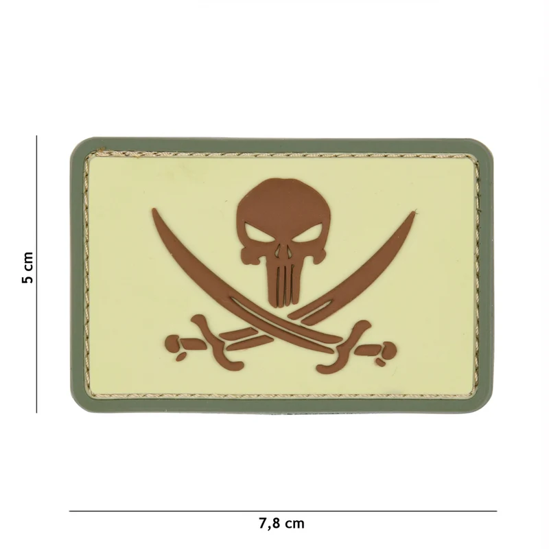 PVC punisher pirate Patch