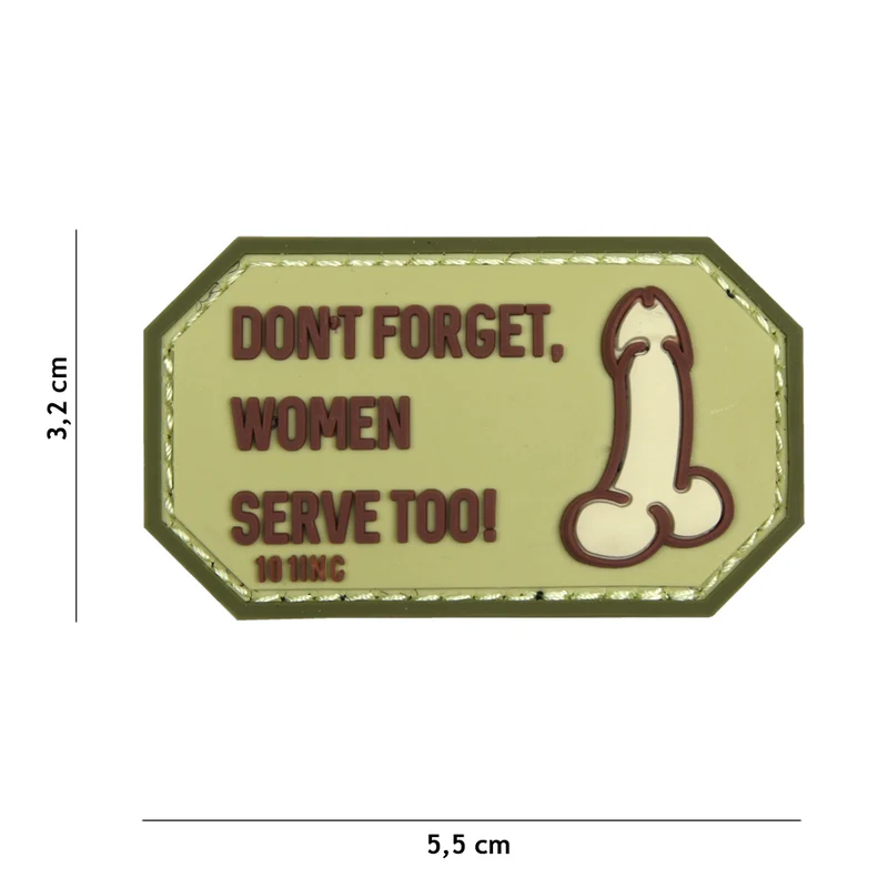 PVC 3D Patch dont forget women