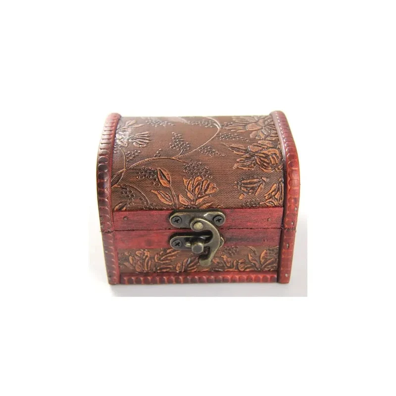 Mittlere Truhe mit Leder Design 5