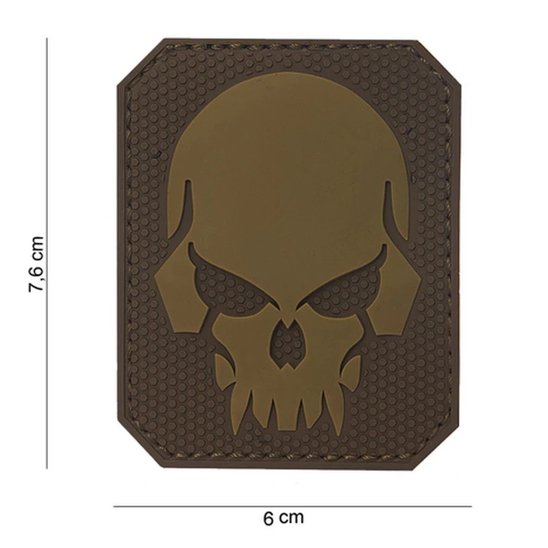 Patch 3D PVC Pirate skull