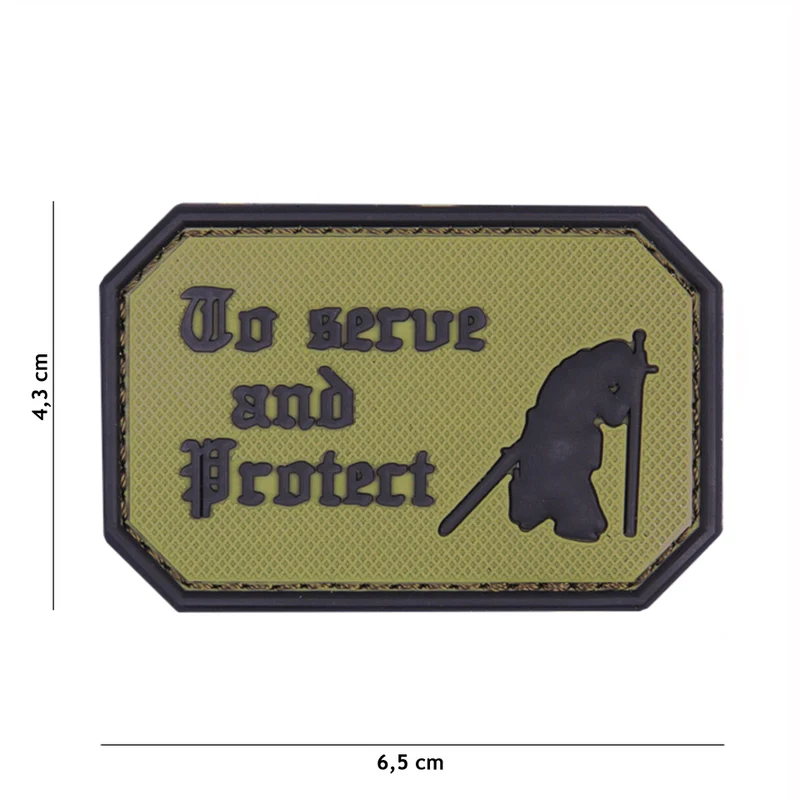 Patch 3D PVC To serve and protect