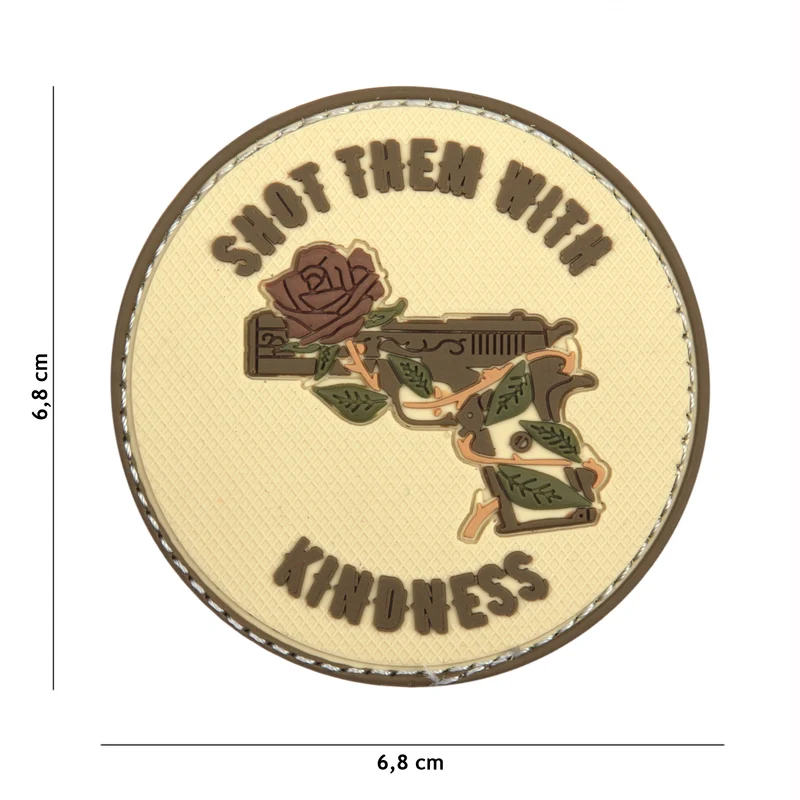 Patch 3D PVC Shot them with kindness