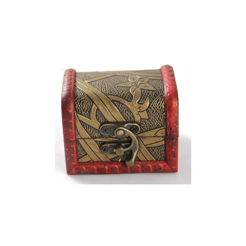 Mini Truhe mit Leder Design 7