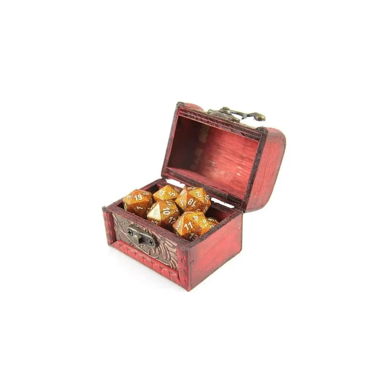 Mini Truhe mit Leder Design 6