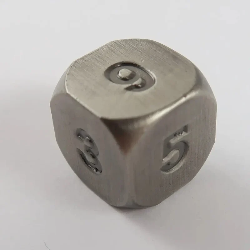 MetallWürfel W6 antique silver
