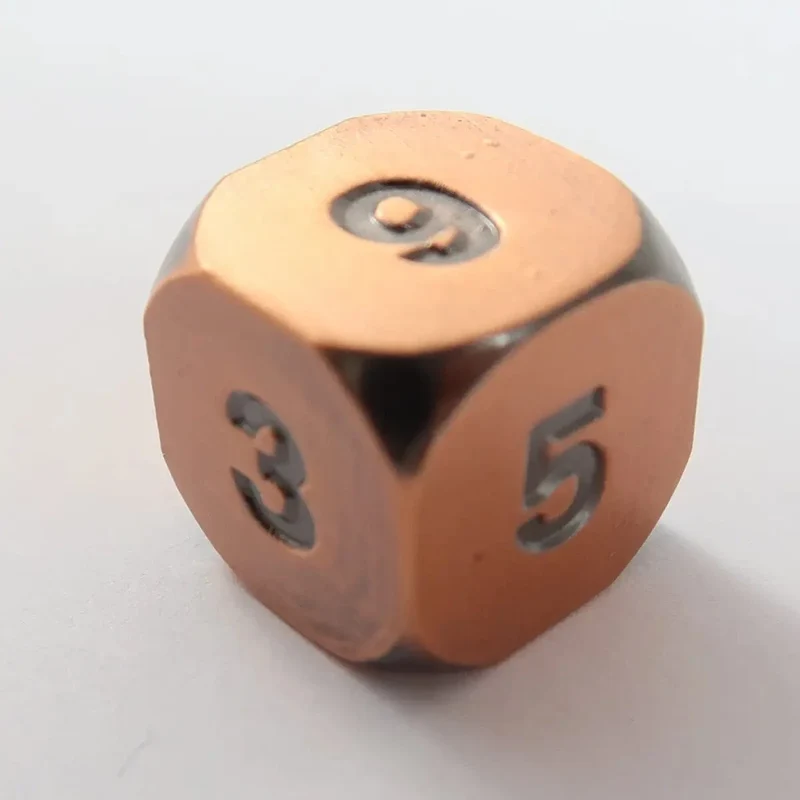 MetallWürfel W6 antique copper