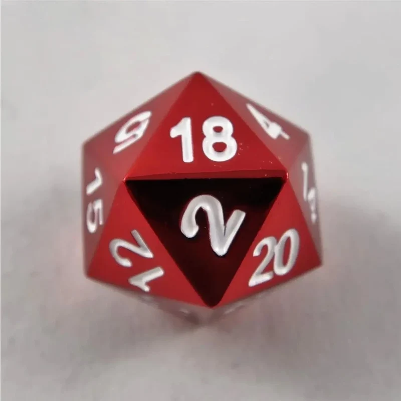 MetallWürfel W20 rot