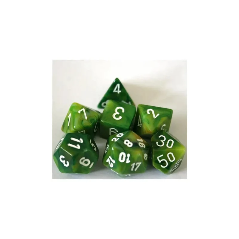 Chessex Phantom Green/White Set