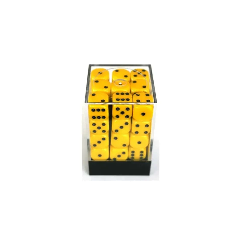 Chessex Opaque Yellow W6 12mm Set