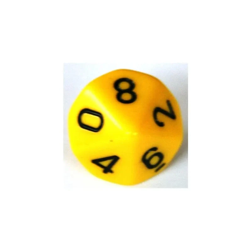 Chessex Opaque Yellow W10