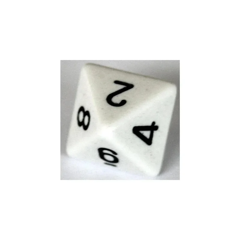 Chessex Opaque White W8