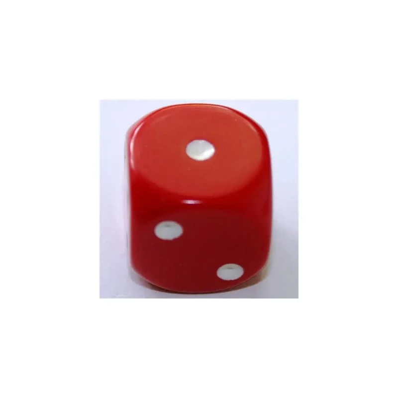 Chessex Opaque Red/White W6 16mm