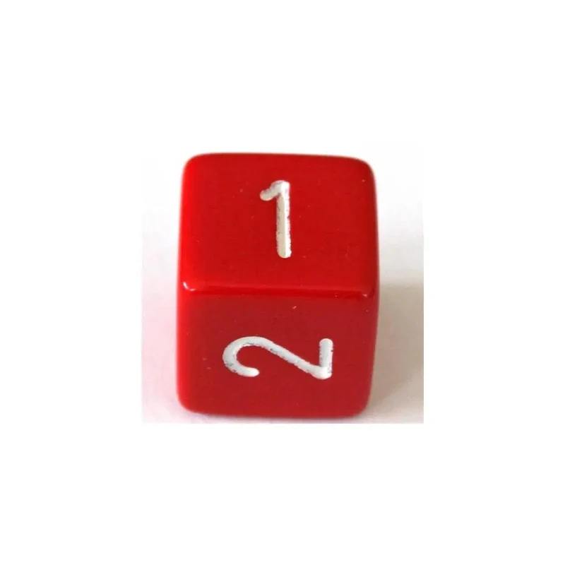 Chessex Opaque Red/White W6