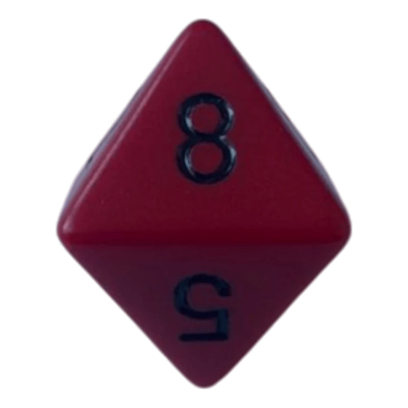 Chessex Opaque Red/Black W8