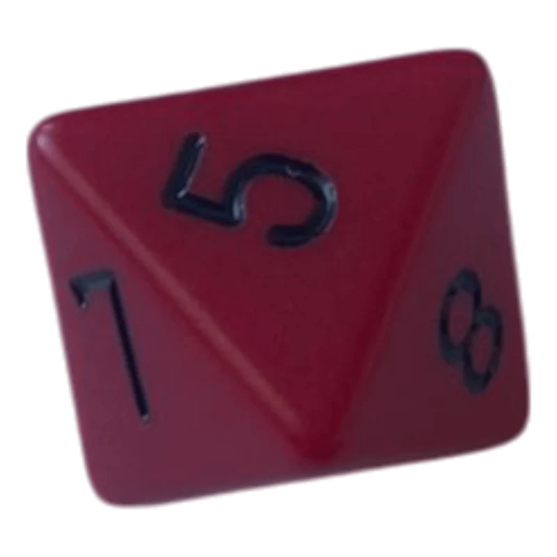 Chessex Opaque Red/Black W8
