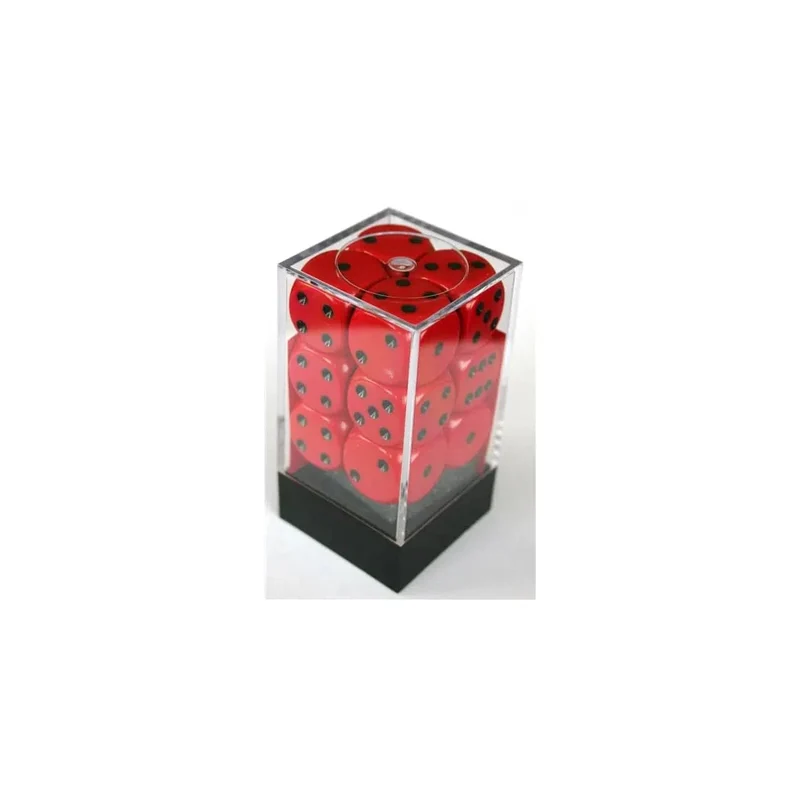 Chessex Opaque Red/Black W6 16mm Set
