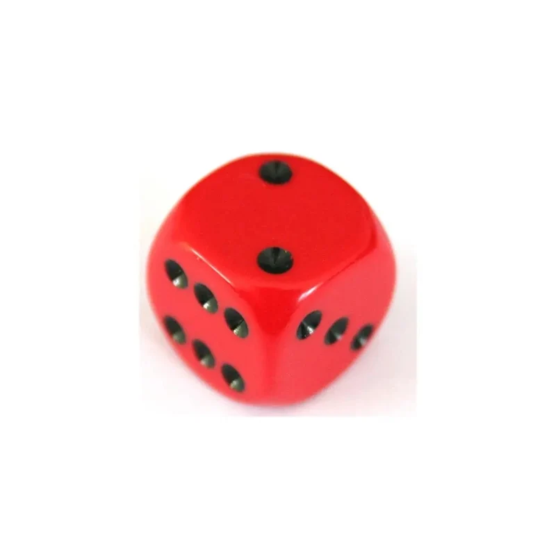 Chessex Opaque Red/Black W6 12mm