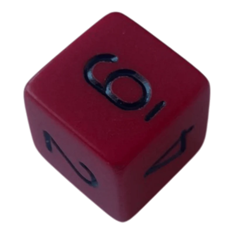 Chessex Opaque Red/Black W6