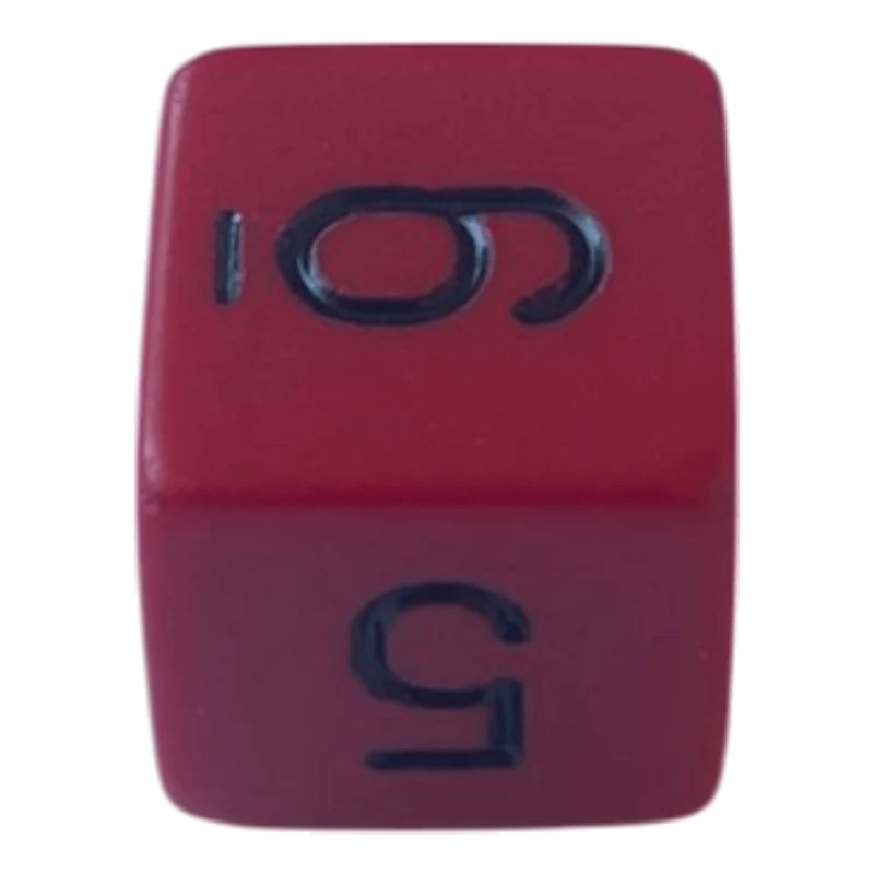 Chessex Opaque Red/Black W6
