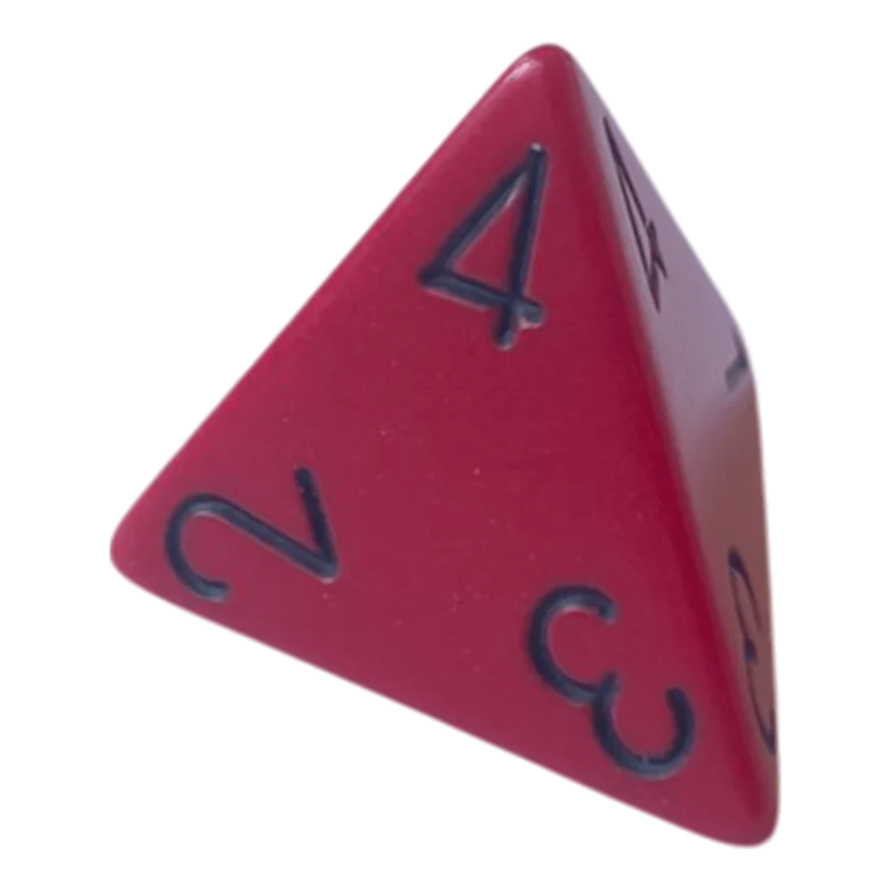 Chessex Opaque Red/Black W4