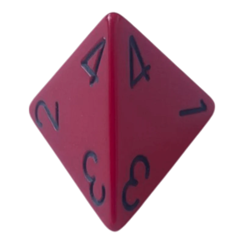 Chessex Opaque Red/Black W4