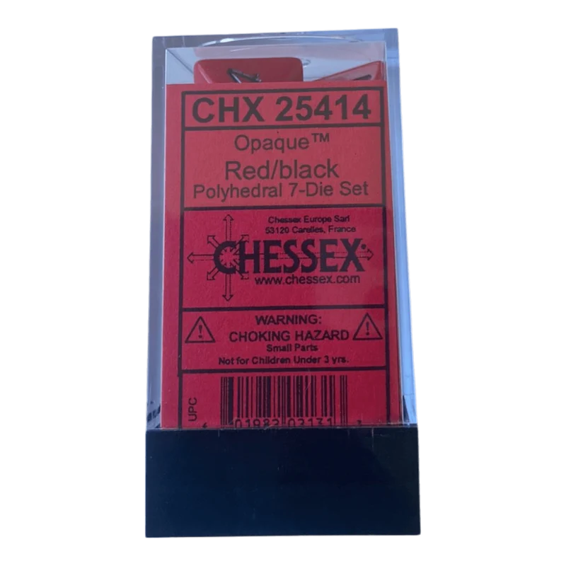 Chessex Opaque Red/Black Set
