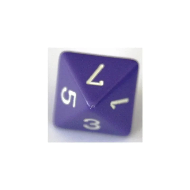 Chessex Opaque Purple/White W8
