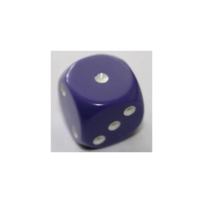 Chessex Opaque Purple/White W6 12mm