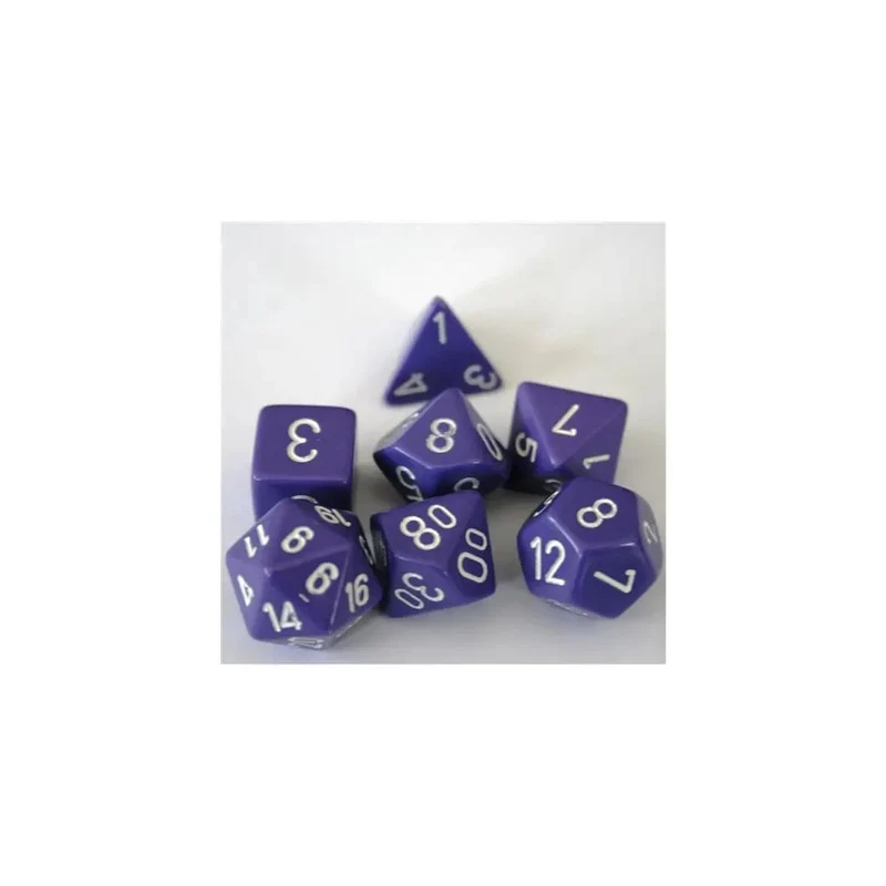 Chessex Opaque Purple/White Set