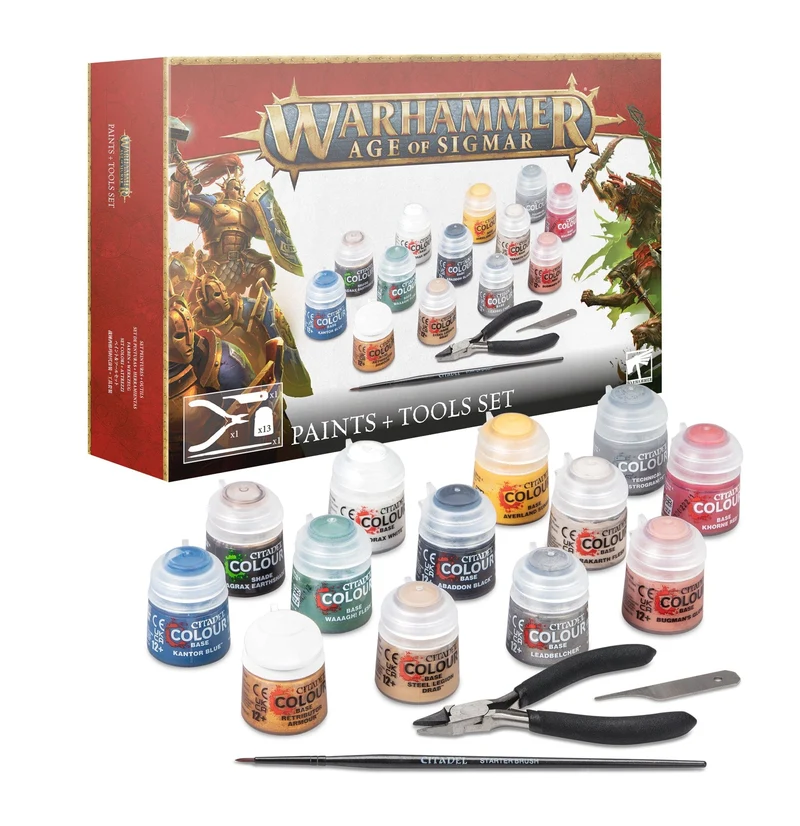 Warhammer Age of Sigmar Paints & Tools Set