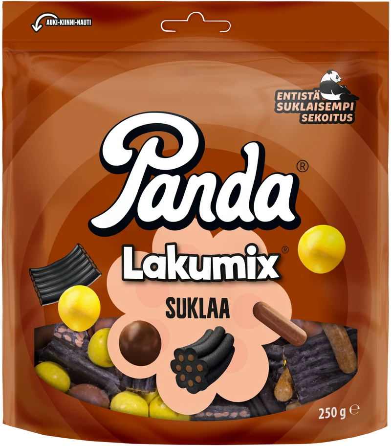 Panda LakuMix suklaa lakritsisekoitus 250g