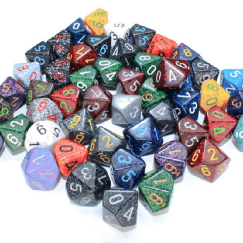 Chessex Speckled Bag of 50x W10