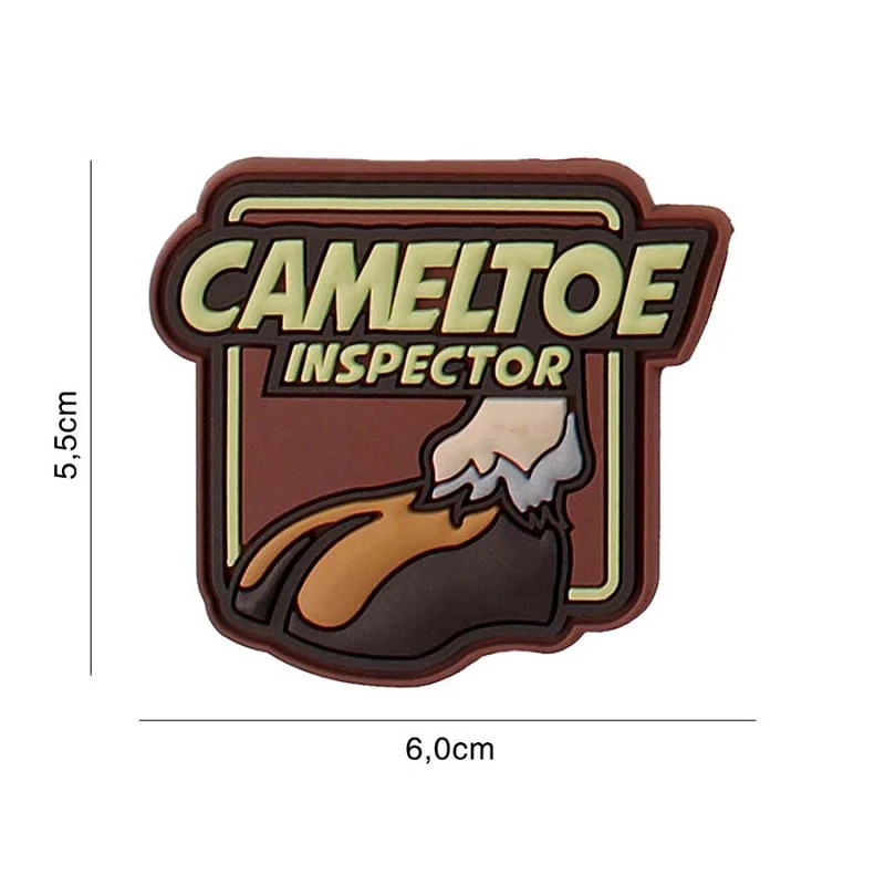 Patch 3D PVC Cameltoe Inspector Braun