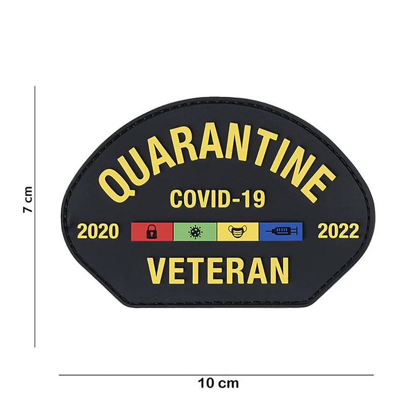 Patch 3D PVC Quarantine Veteran Covid-19