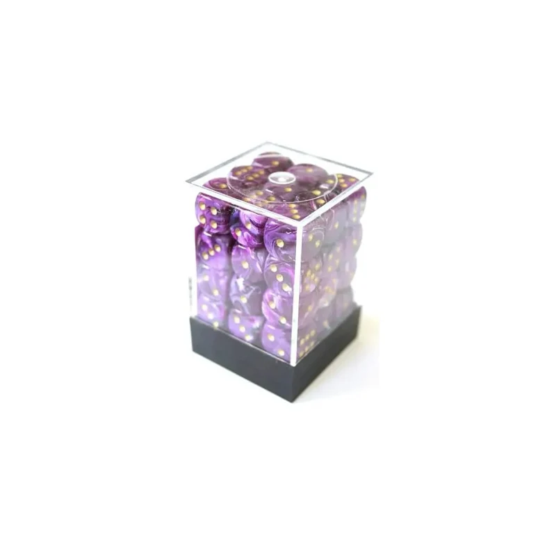 Chessex Vortex Purple/Gold W6 12mm Set