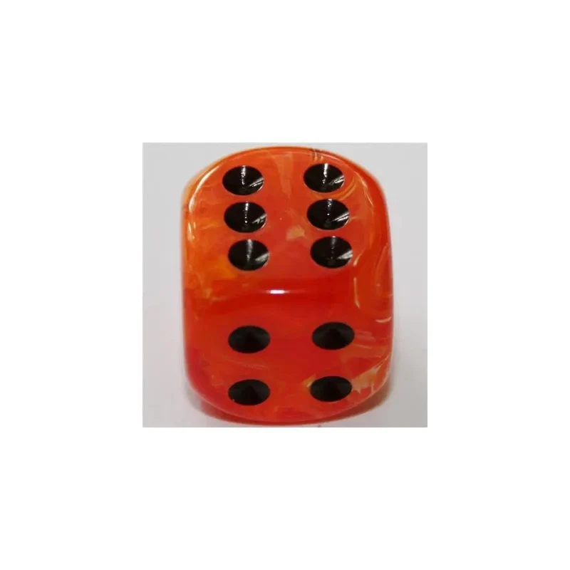 Chessex Vortex Orange/Black W6 20mm