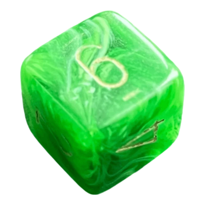Chessex Vortex Green/Gold W6