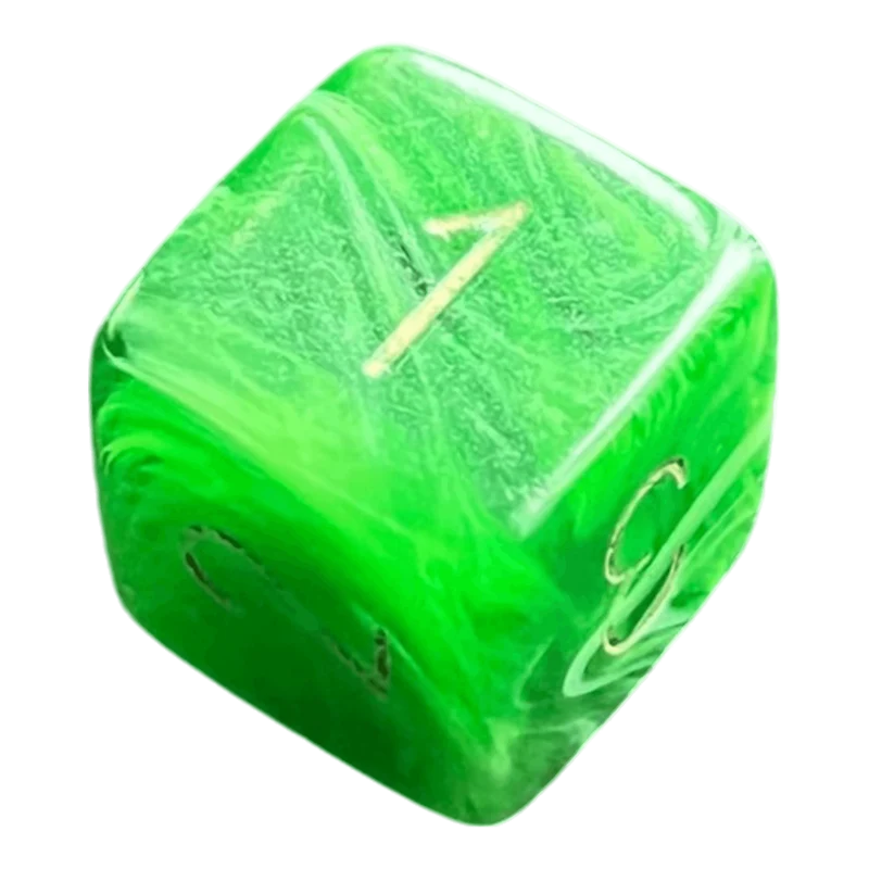 Chessex Vortex Green/Gold W6
