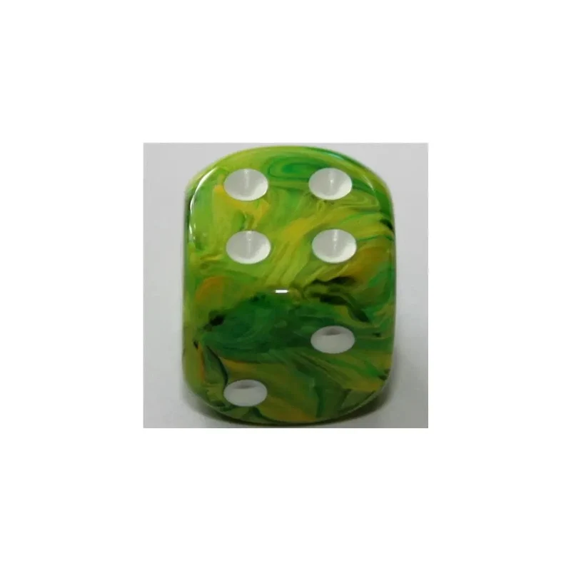 Chessex Vortex Dandelion/White W6 16mm