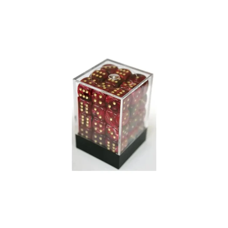 Chessex Vortex Burgundy/Gold W6 12mm Set