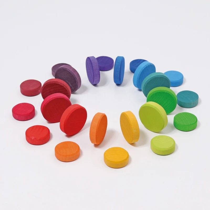 Grimm's 24 Holztaler Regenbogen