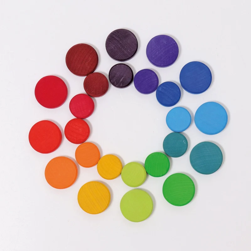 Grimm's 24 Holztaler Regenbogen