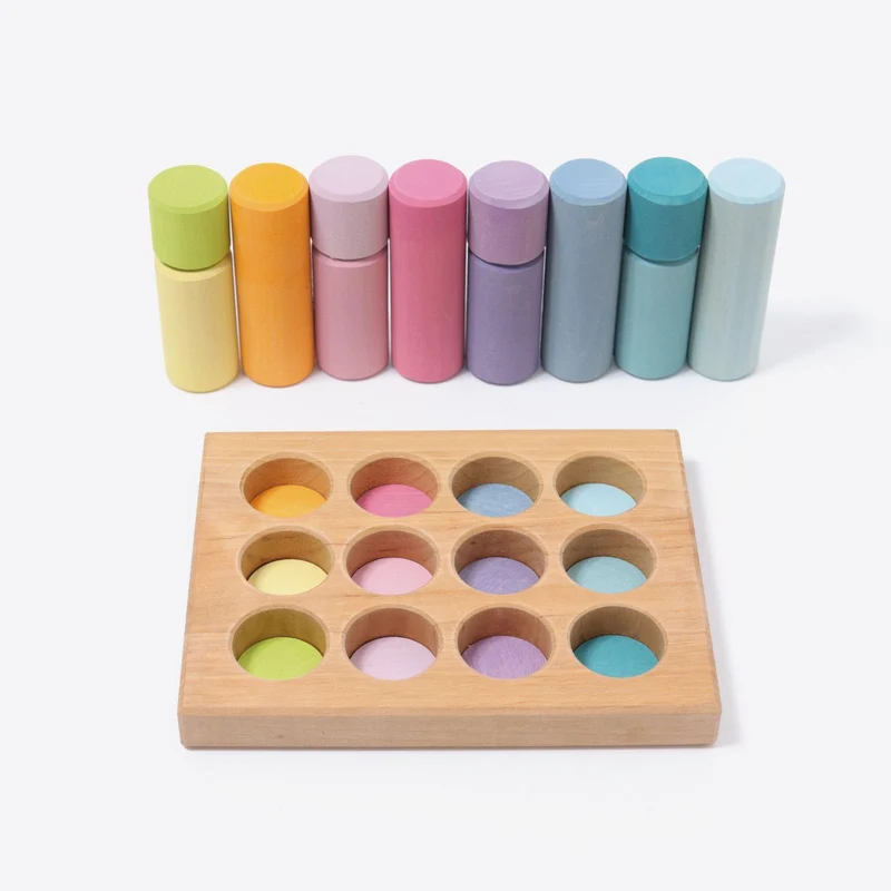 Grimm's Steckspiel Kleine Walzen Pastell