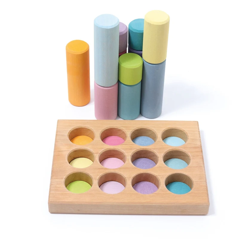 Grimm's Steckspiel Kleine Walzen Pastell