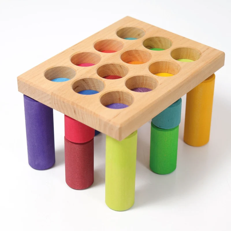 Grimm's Steckspiel Kleine Walzen Regenbogen